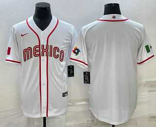 Mens USA Baseball Blank 2023 White World Classic Stitched Jerseys